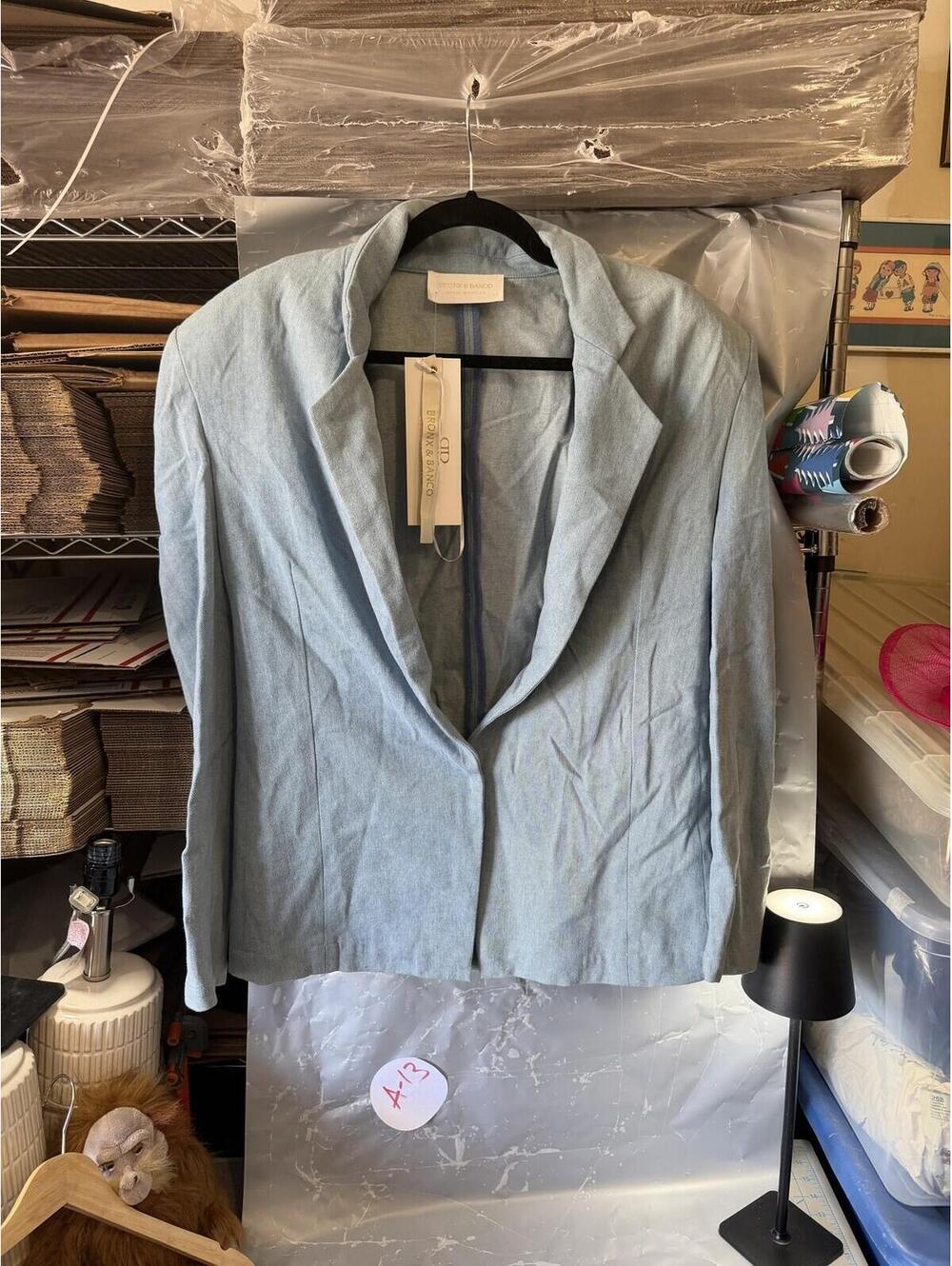 Bronx & Banco Britney Denim Blazer Light Blue Women's XS